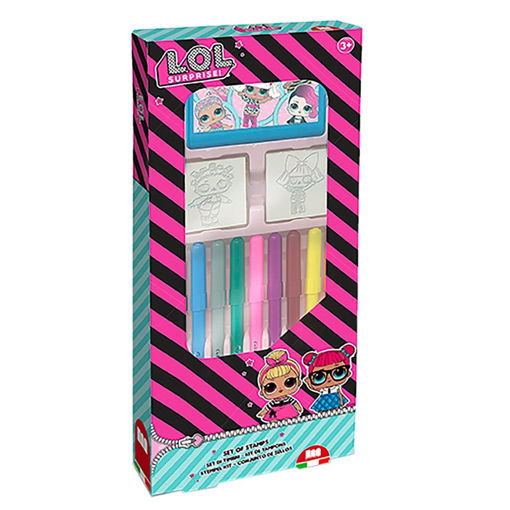 Picture of LOL Felt Tip Pens with Stamps 12Pcs